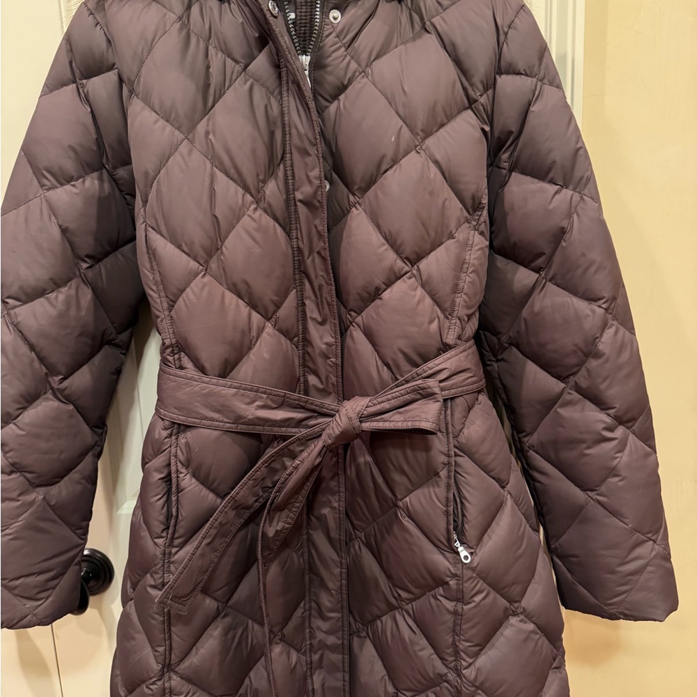 Eddie Bauer Women's Quilted Puffer Coat - Dark Brown